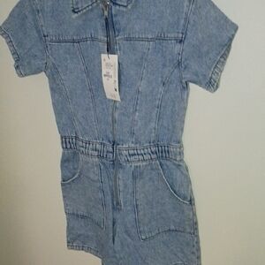 Denim Blue Kids One Piece